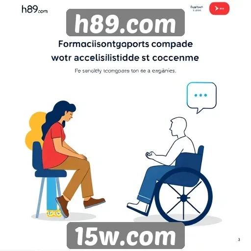 Acessibilidade e design do site h89.com em foco