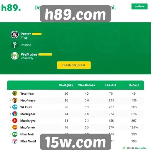 Desempenho de usuários em torneios no h89.com